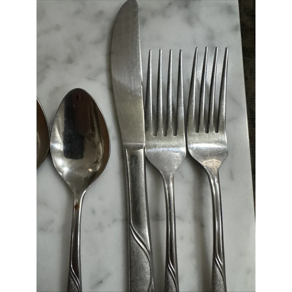 INS220 Stainless By International Silver 18/10 Glossy Set Of 6 Pieces Japan